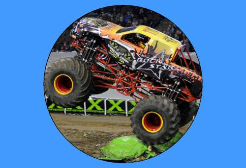 Monster Truck Edible Icing Image - Click Image to Close